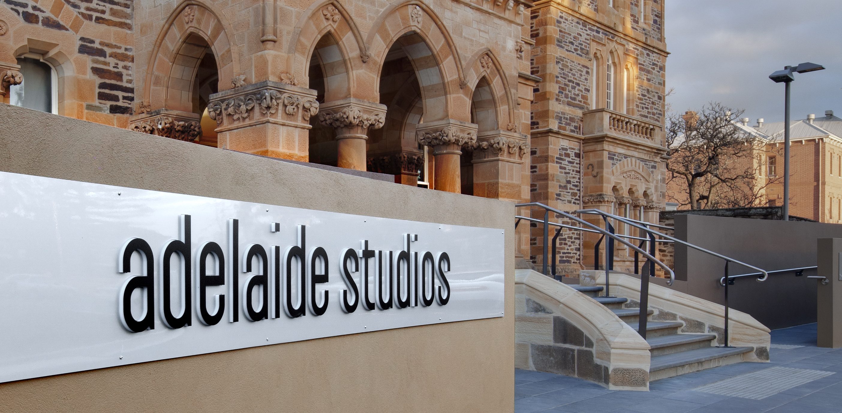 Adelaide Studios main entrance, photo by Peter Barnes