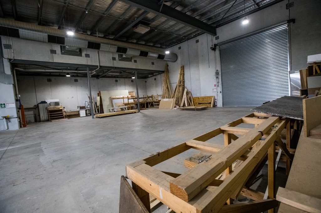 Adelaide Studios Set Construction Workshop, photo by Kelly Barnes