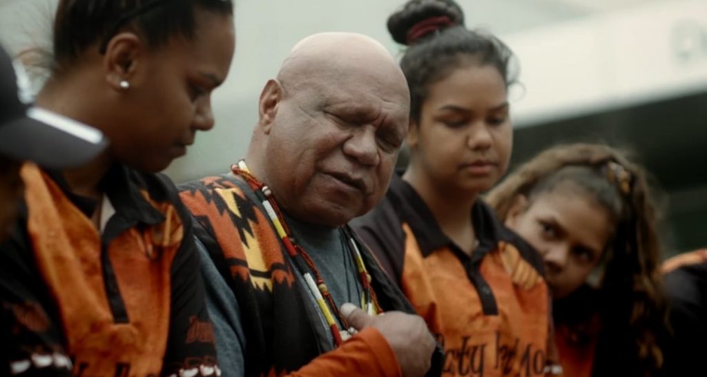 Archie Roach in 'Dusty Feet Mob - This Story's True', copyright 2020 Change Media, photo by Carl Kuddell