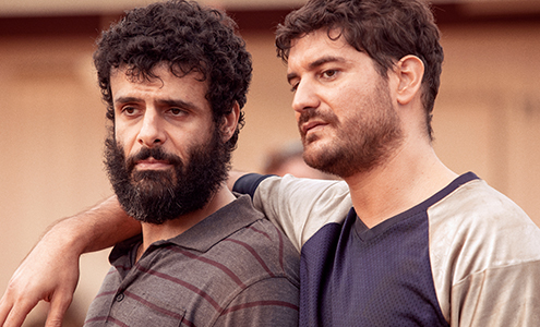 Stateless (2020) - Ameer (Fayssal Bazzi) and Farid (Claude Jabbour), image credit Lisa Tomasetti