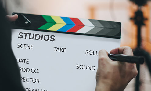 Clapperboard, generic image