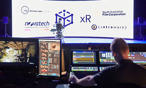 Novatech virtual production demonstration, photo by David Solm