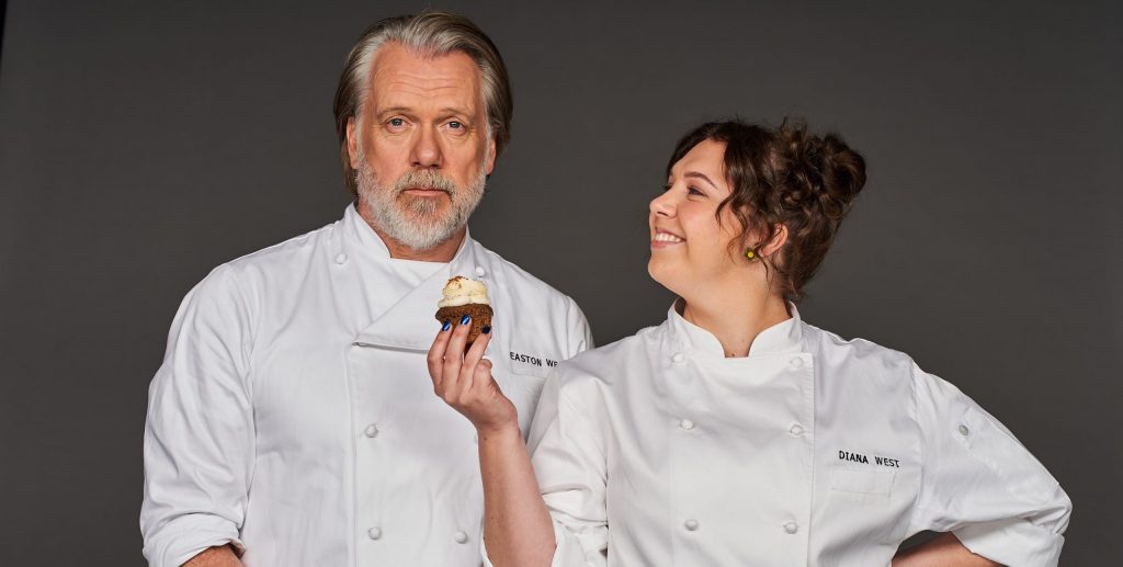 Erik Thomson and Natalie Abbott in Aftertaste, image courtesy ABC