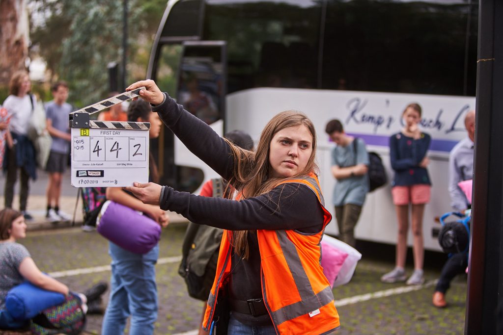 Behind the scenes of First Day with SAFC Attachment Ella Kroning, photo by Ian Routledge