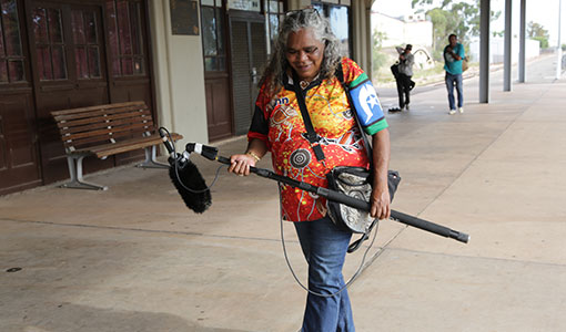 Roxanne Lawrie at the 2016 SAFC film workshop in Port Augusta