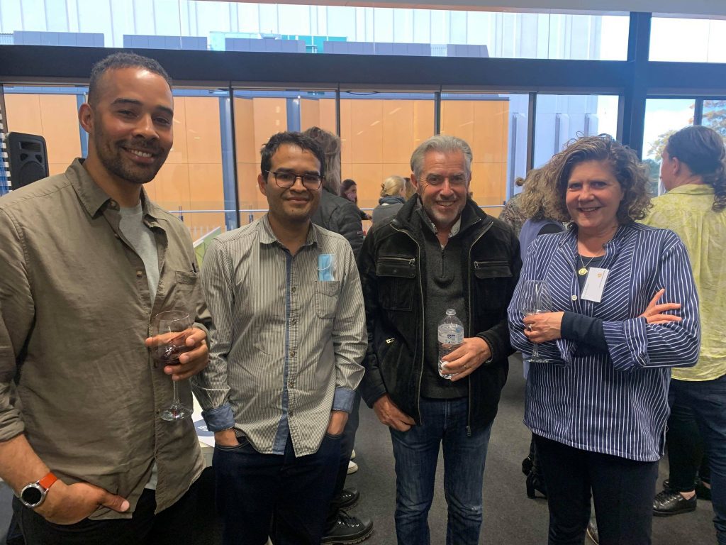 Inaugural participants of the SAFC's Skilling SA training and skilling program at a special networking event at Adelaide Studios, 1 October 2021.
