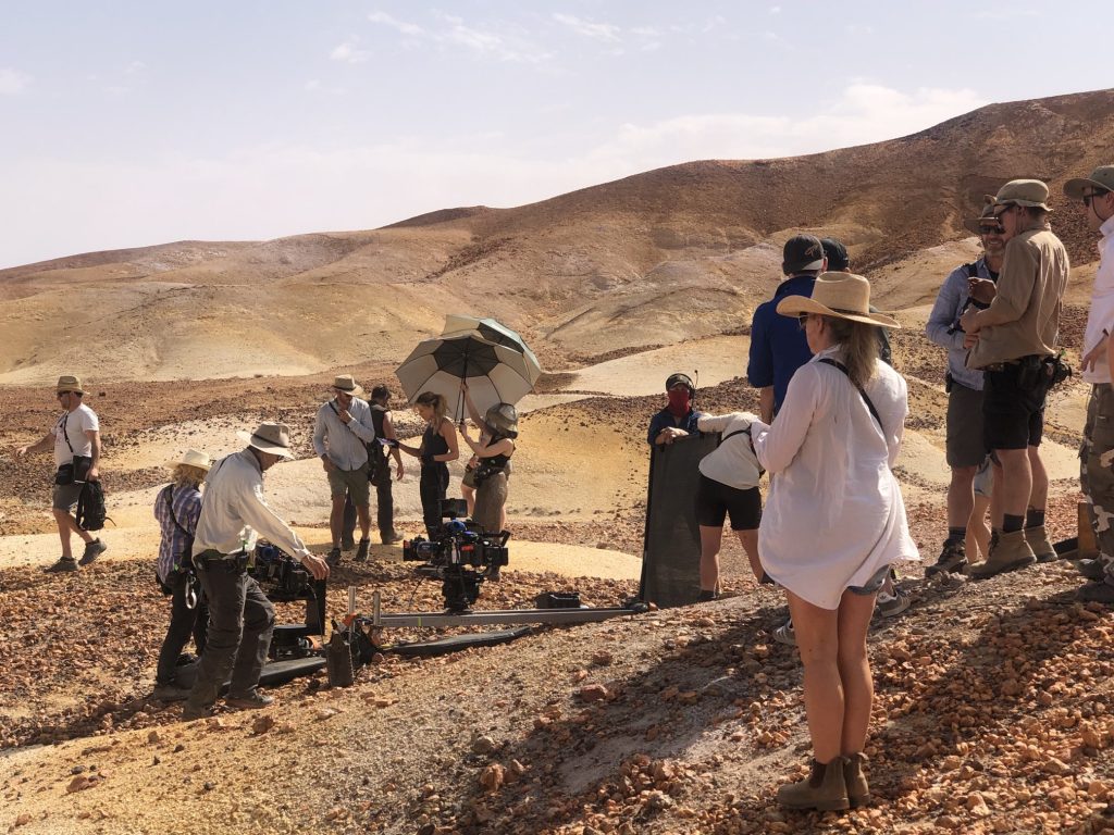 Behind the scenes of Mortal Kombat in Coober Pedy, photo by Todd Garner