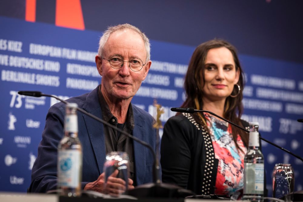 Rolf de Heer, and composer Anna Liebzeit at the Survival of Kindness press conference