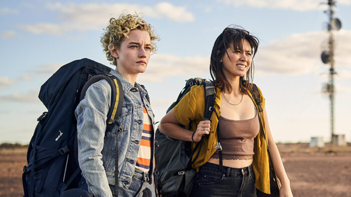 Julia Garner and Jessica Henwick in The Royal Hotel