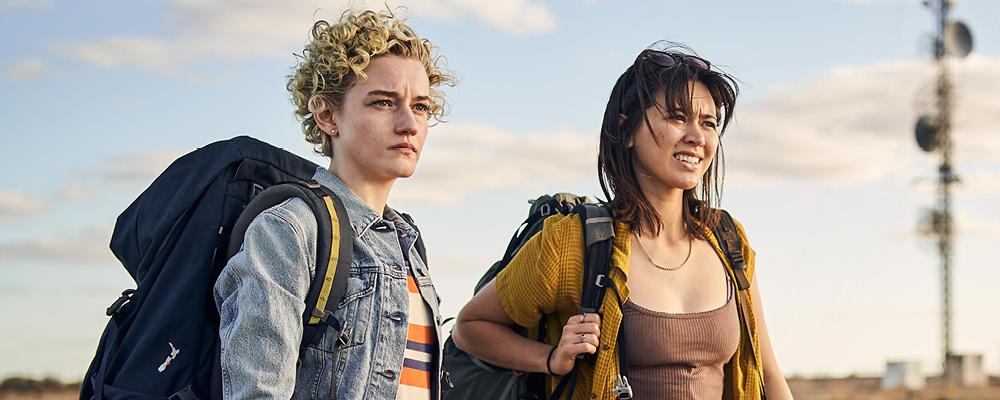 Julia Garner and Jessica Henwick in The Royal Hotel