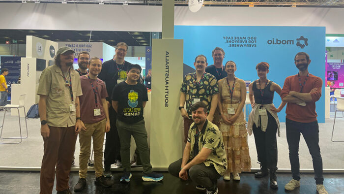 South Australian game developers at Gamescom in Cologne, Germany 2023.