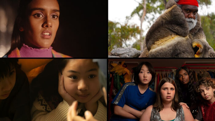 Stills from four Quicksilver-produced short films.