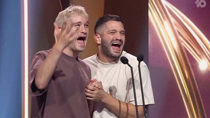 Bring Her Back wins Best Film at the 2026 AACTA Awards. Screenshot from telecast.