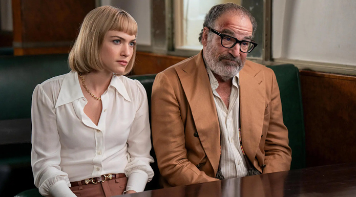 Violett Beane and Mandy Patinkin in Death and Other Details.