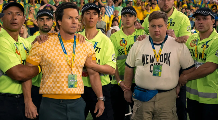 Mark Wahlberg and Paul Walter Hauser in Balls Up.