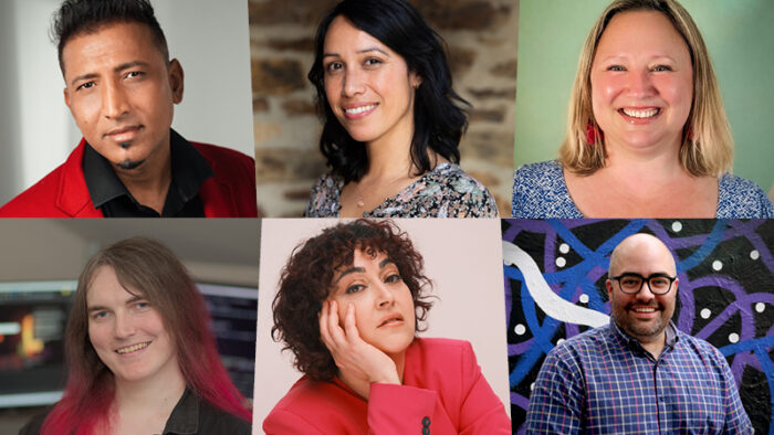 A compilation of headshots for the SAFC's Diversity & Inclusion advisory group,