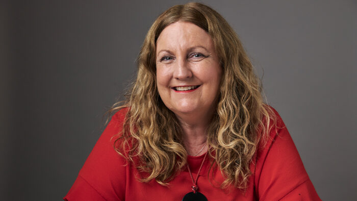 SAFC receptionist Leanne Ridley smiles at the camera.